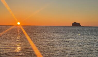 North Berwick beach sunrise 🌅
