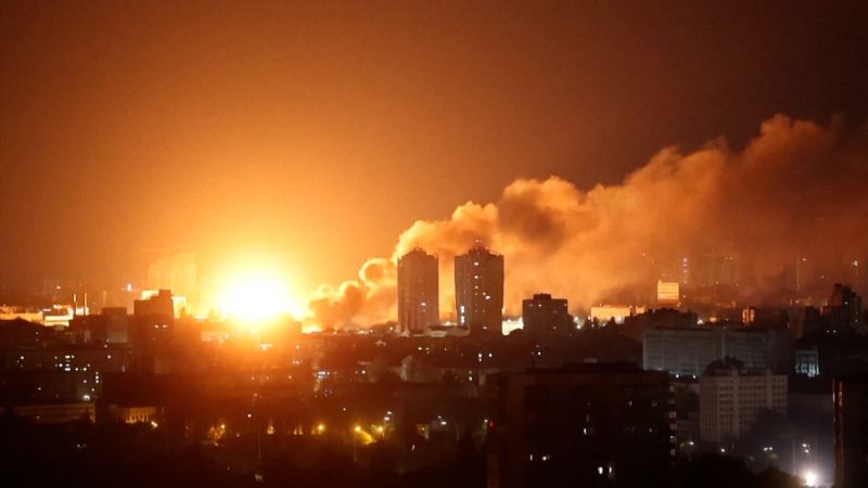 Russia launches one of war’s largest air attacks days after Ukraine’s bomber raid