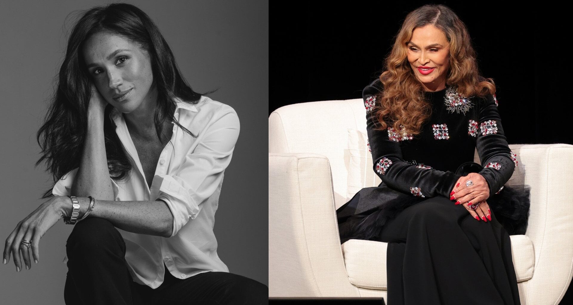 Exclusive: Meghan Markle on the "Extraordinary Advice" Tina Knowles Gave Her During Special Podcast Episode
