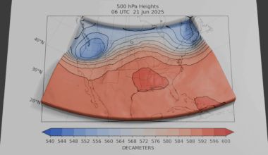 Development of the heat dome over the eastern US [OC]