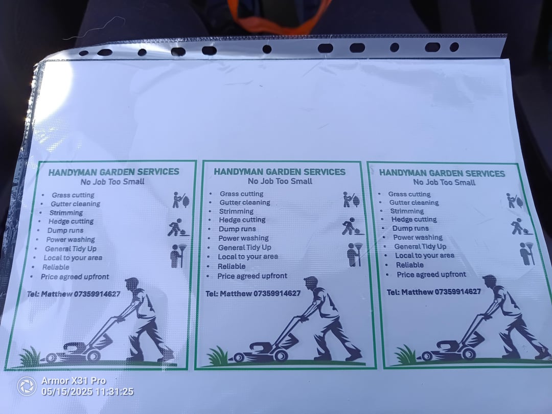 Handyman and gardening services back again (local to lurgan will travel some jobs attached)