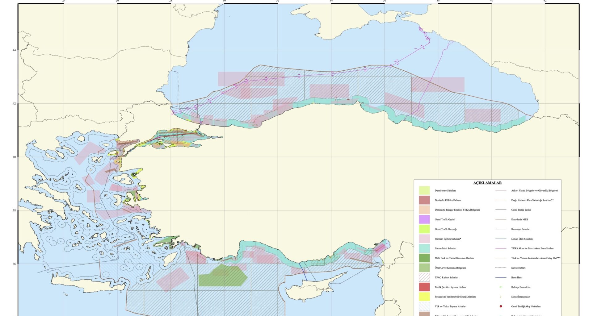 Turkey Unveils its Own Marine Spatial Planning Map; Ankara Irked by Greek Initiative