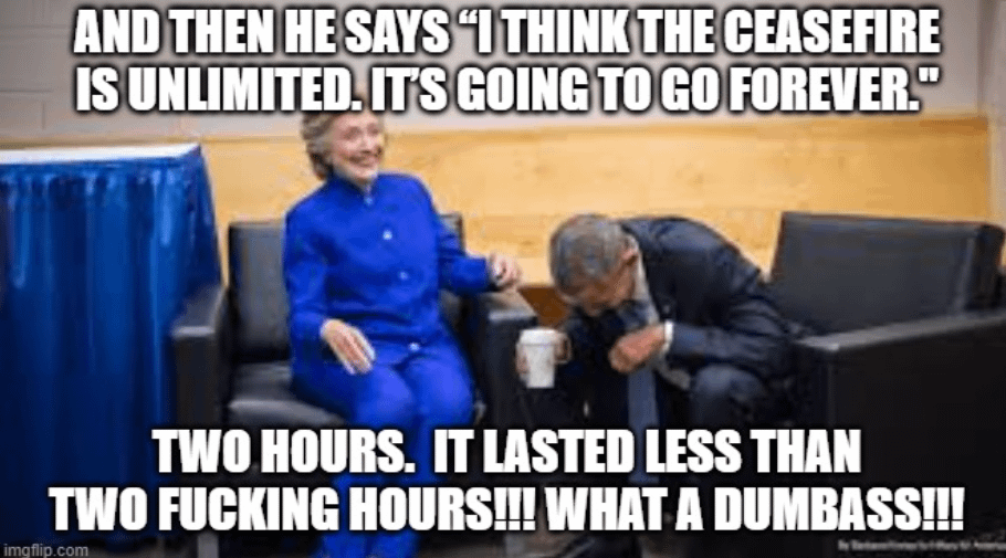 Everyone is laughing at you Donald!