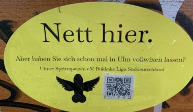 Nett hier etwas anders