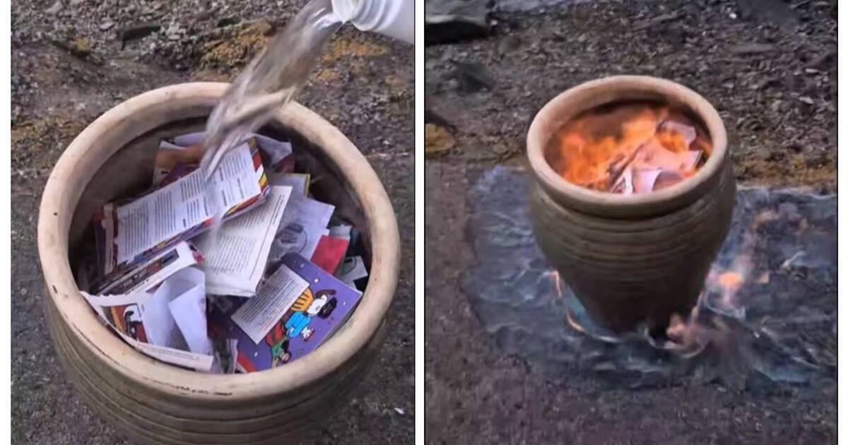 Près de Lorient, des militants néonazis brûlent des livres jugés trop progressistes
