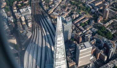 Flying over London