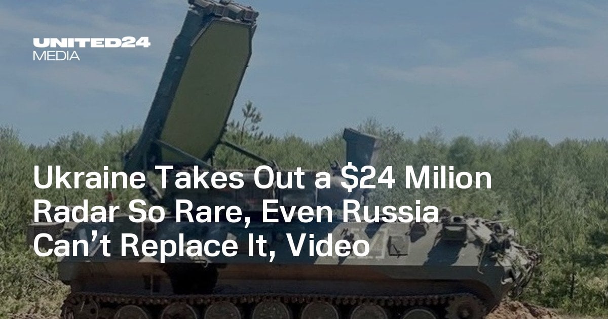 Ukraine Takes Out a $24 Milion Radar So Rare, Even Russia Can’t Replace It, Video