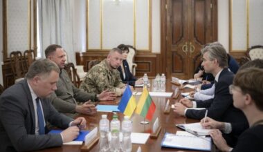 Lithuanian FM making rounds in Ukraine for high-level defense talks