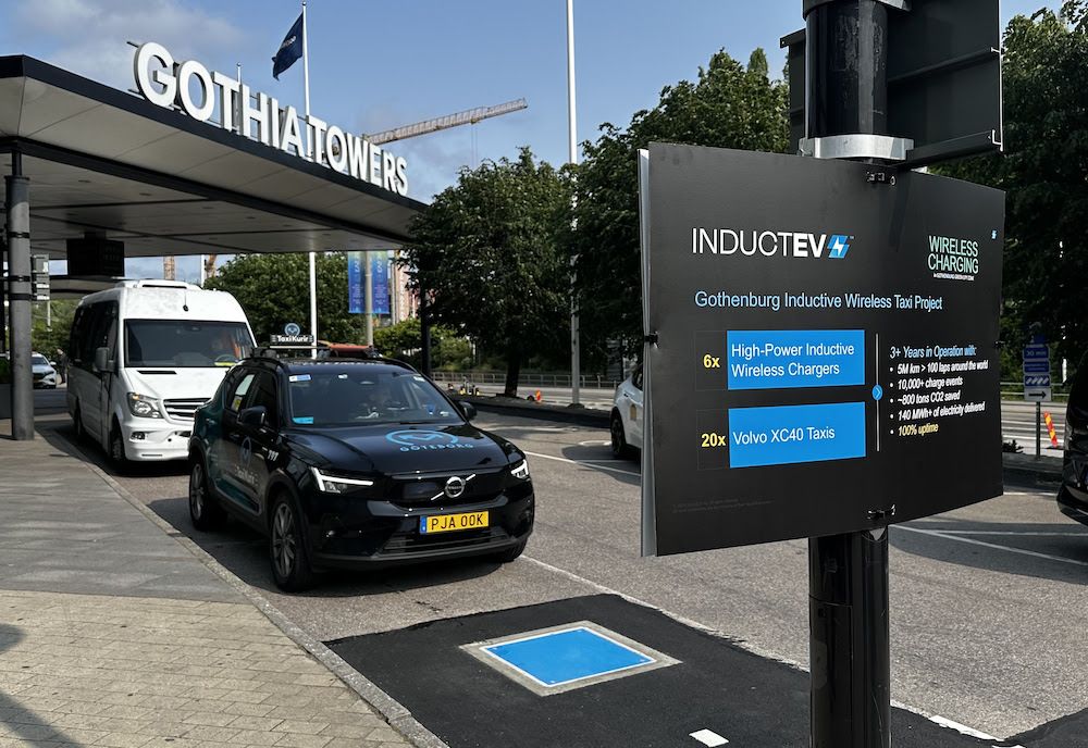 New wireless charging station in Sweden