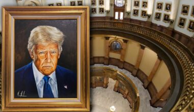 A new Trump portrait, donated by the White House, to hang in the Colo. Capitol