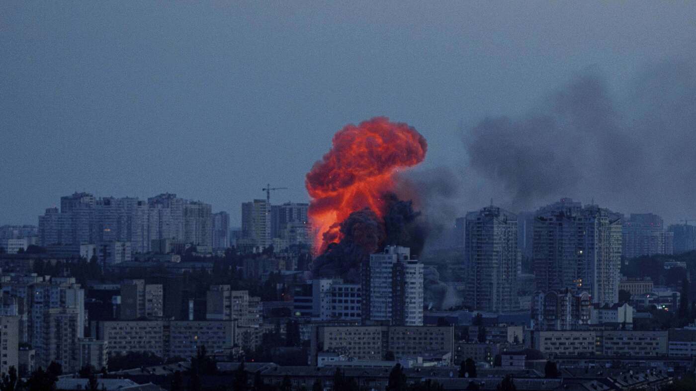 Russia launches drone and missile attacks on Ukraine : NPR