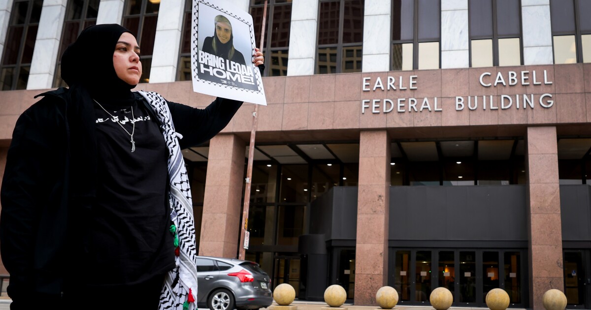 Judge recommends releasing Palestinian protester from TX immigration detention while case is pending