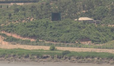 A battle of sounds stops at the inter-Korean border : NPR