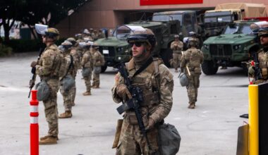 Trump mobilizes Marines for duty in Los Angeles : NPR