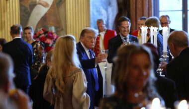Photos from The Hague as NATO leaders including Donald Trump gather for historic summit