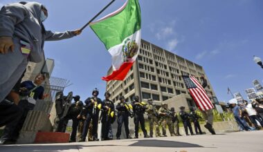 Protests over immigration raids pop up across the US