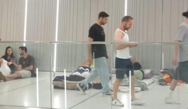 Fearful of Iranian missiles, hundreds sleep in underground train stations near Tel Aviv