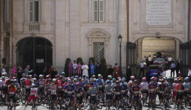 Pope Leo XIV blesses cyclists competing in Giro d'Italia
