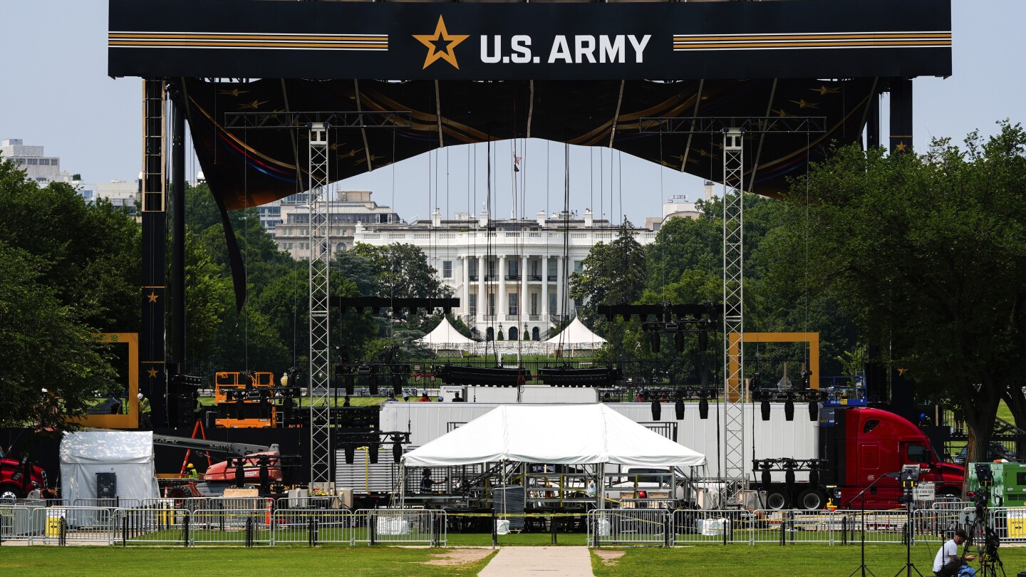 Most say Trump's military parade is not a good use of money: AP-NORC poll