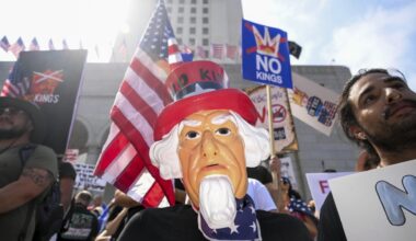 Live updates: Nationwide protests against Trump underway before military parade