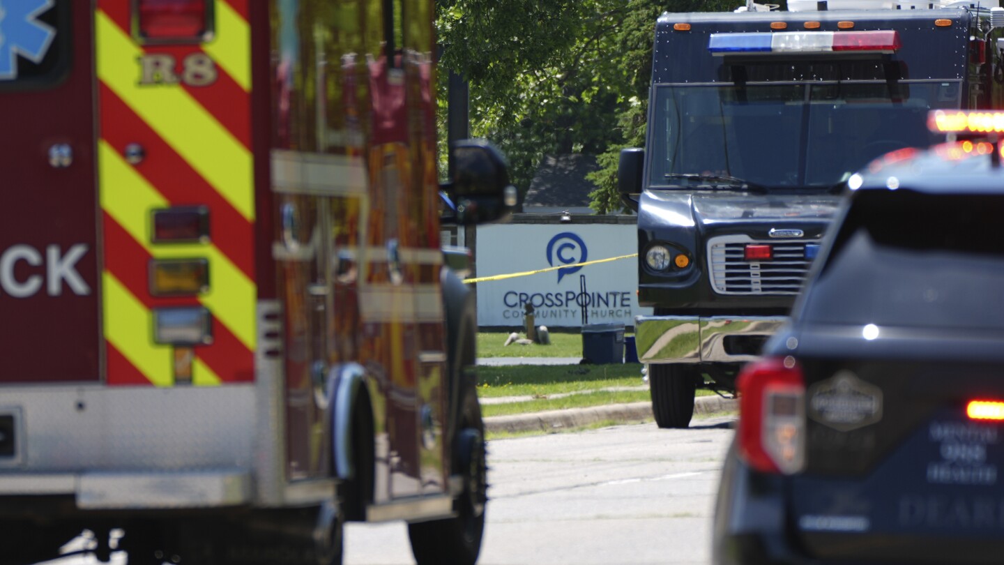 Suspect shot and killed after shooting at church in Michigan, police say