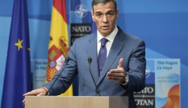 Spain's leader sticks by decision to break with NATO on defense spending