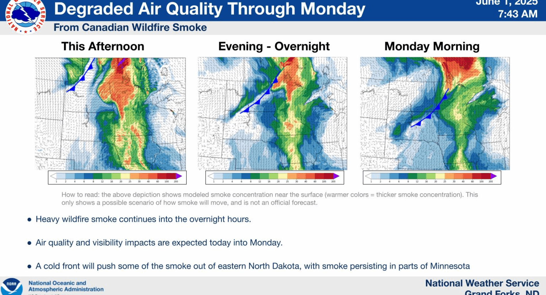 'Unhealthy' air quality alert issued for Red River Valley amid Canadian wildfire smoke - InForum