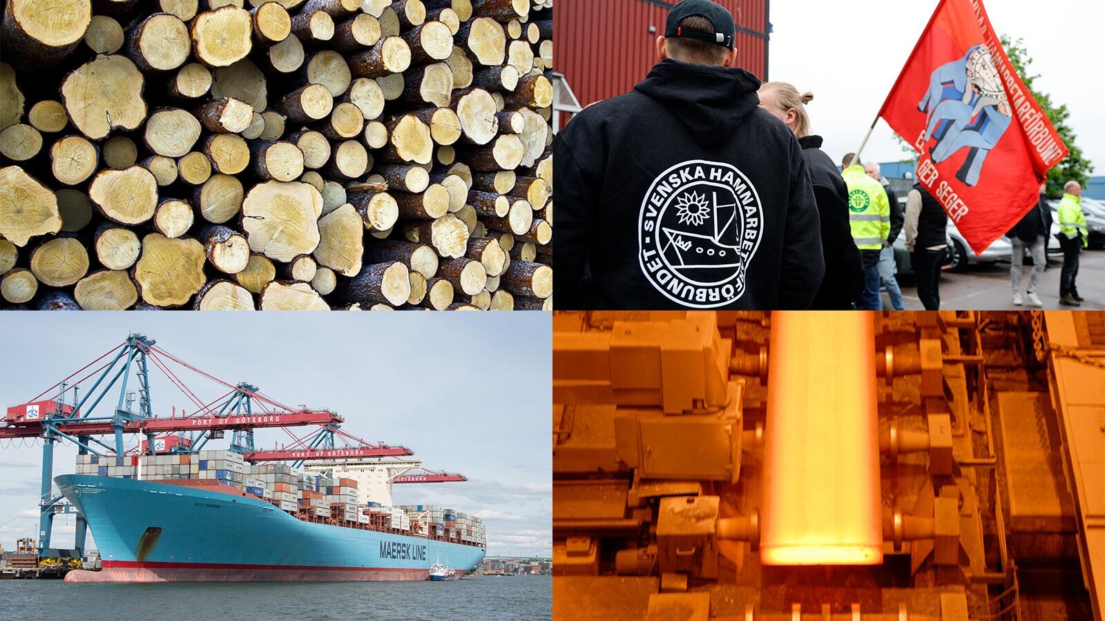 Hamnarbetarnas storstrejk slår mot svensk industri – ”Väldigt aggressivt”