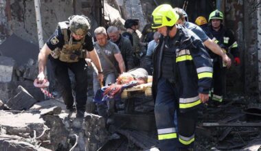 Russia launches missile attack on city of Dnipro, targeting schools, trains, hospitals