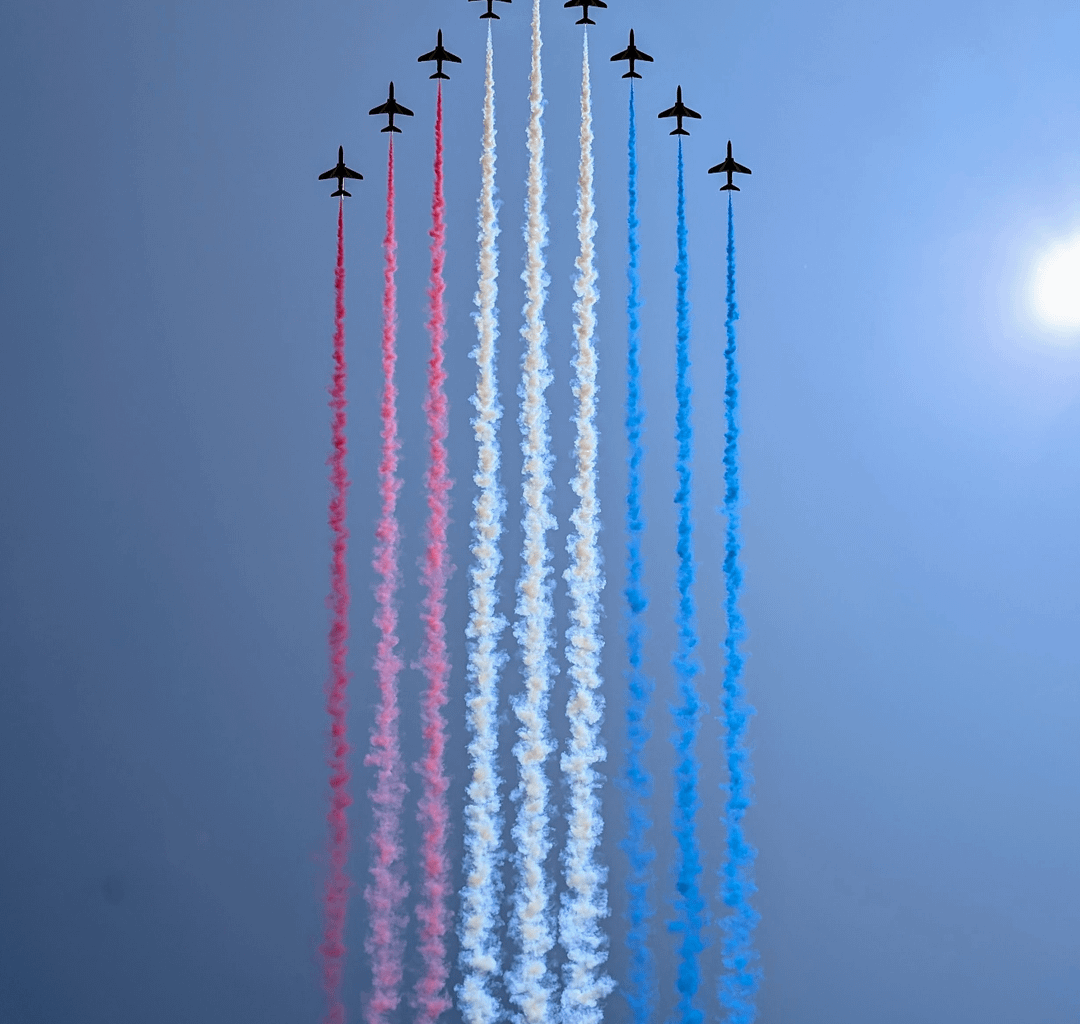 Red Arrows Flypast
