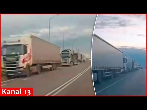Panic after attack: massive traffic jams hit Irkutsk after drone assaults on Russian airfields [trucks being searched]