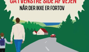 PSA: Fodgængere skal holde til venstre!