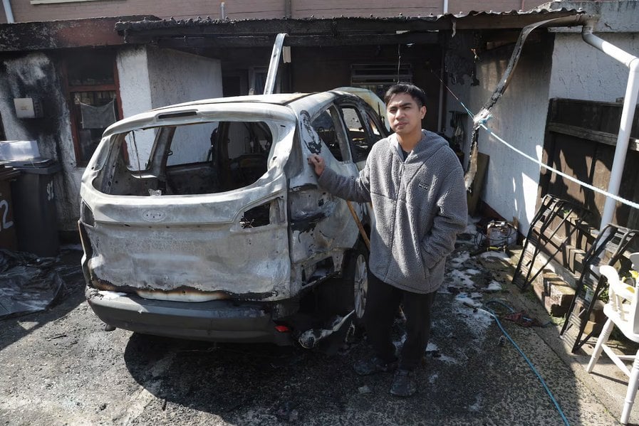 ‘My children are frightened to go outside’ - Filipino mechanic’s home targeted after Ballymena riots