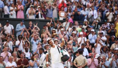 Fabio Fognini, tras caer derrotado ante Carlos Alcaraz.