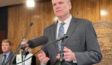 Trump officials are visiting Alaska to discuss a gas pipeline and oil drilling