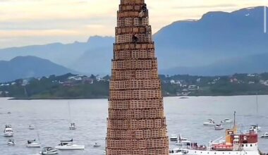 Norways biggest bonfire