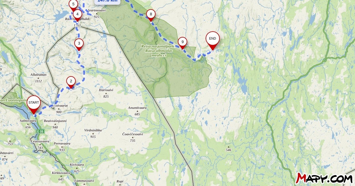 Trekking logistics: transportation near Kautokeino