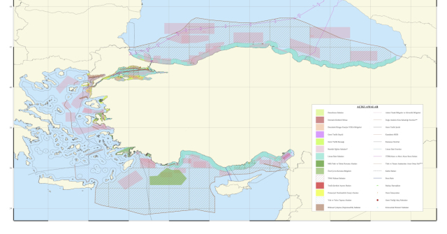 Turkey submits its own Maritime Spatial Planning map to UNESCO – Effectively dividing the Aegean sea in two
