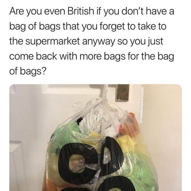 I have been to America and I know they do this as well so it’s not just us.