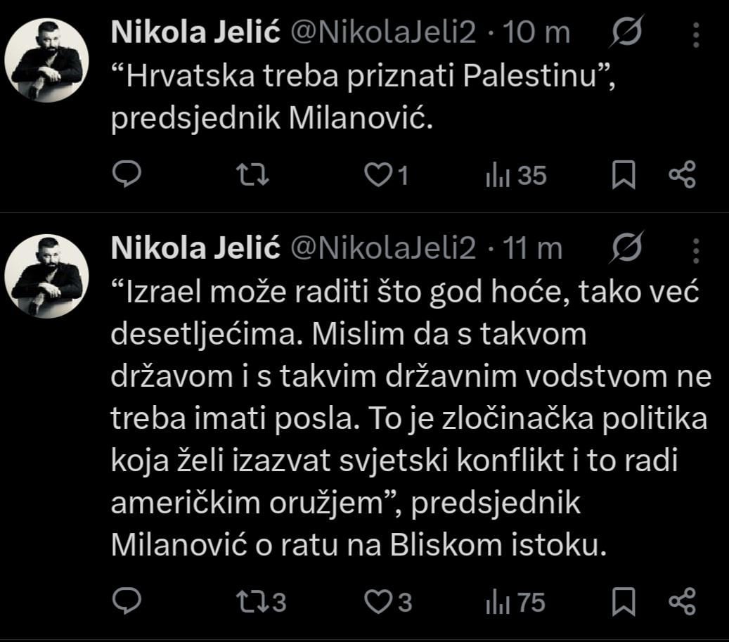 Milanović o Palestini i vodstvu Izraela