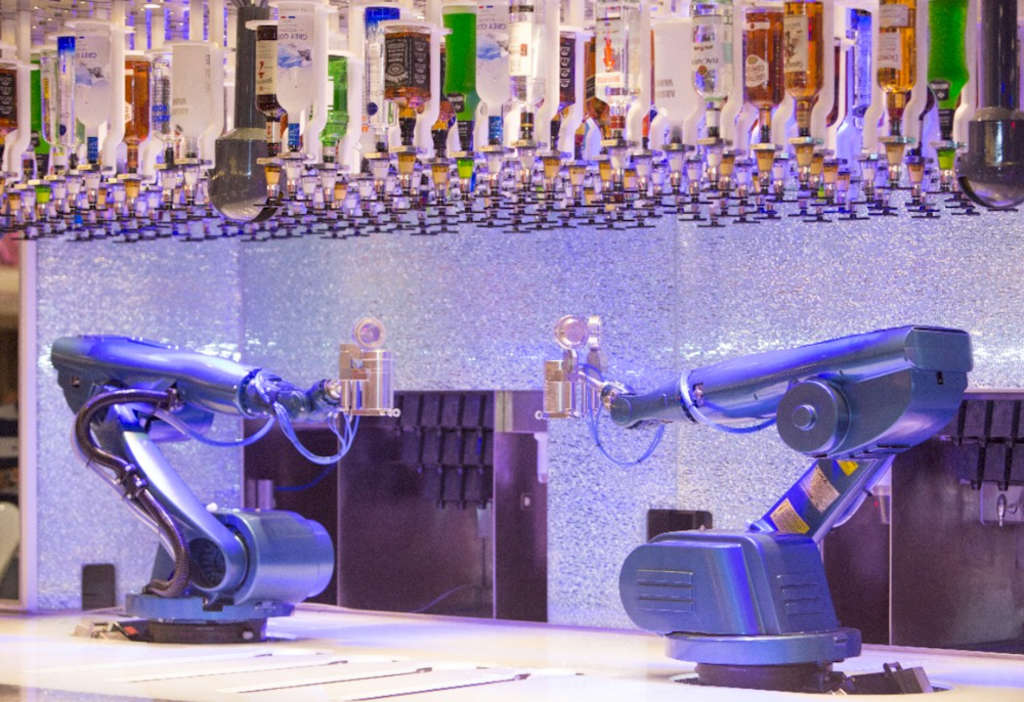 Bionic Bar on board Royal Caribbean’s Quantum of the Seas (Photo courtesy of Royal Caribbean) — Photo by University of South Carolina
