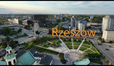 Rzeszów/Poland east border of UE from above.