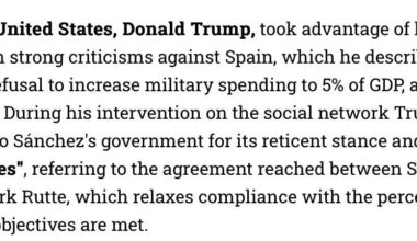 Trump: Spain a problem