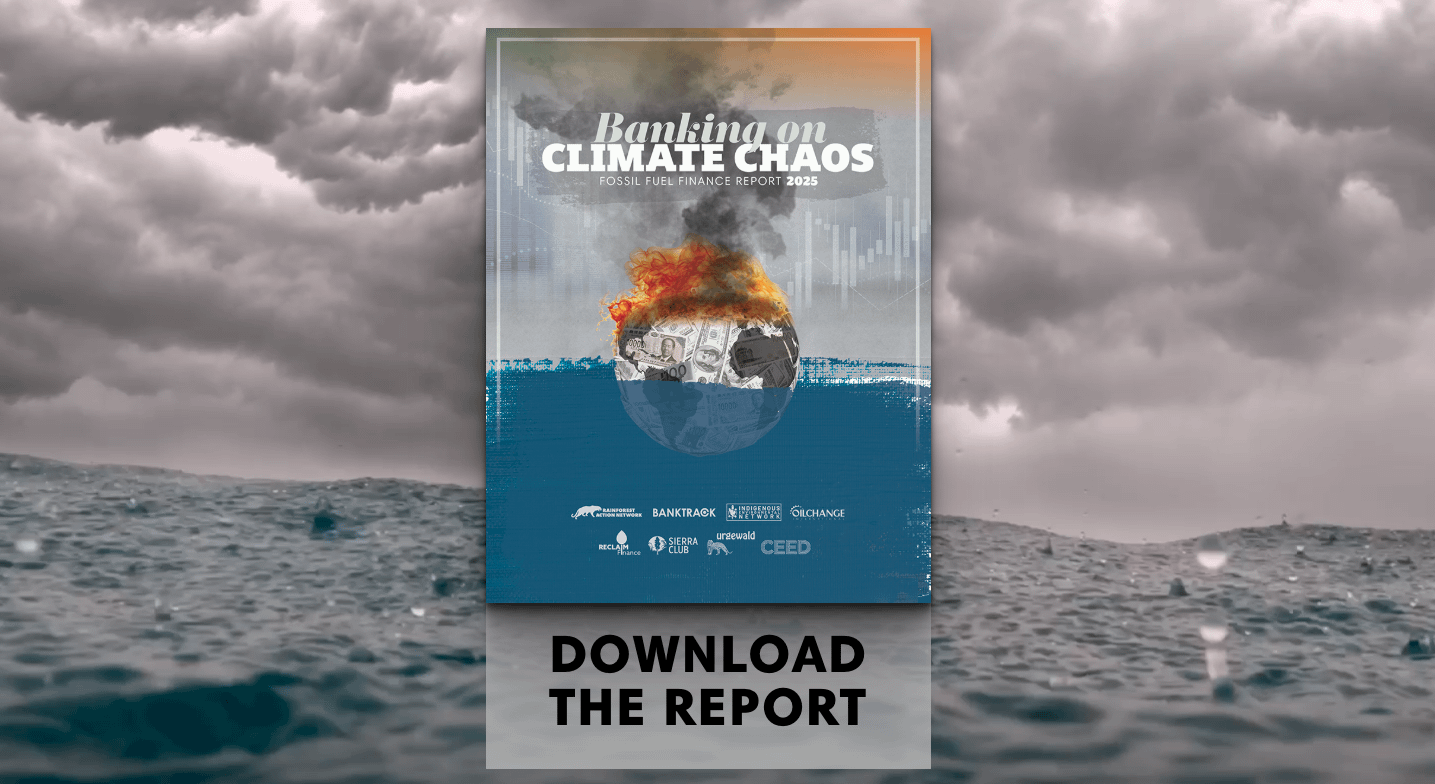 Banking on Climate Chaos 2025 Report | The world’s 65 biggest banks committed $7,900,000,000,000 over 9 years to the fossil fuel industry, driving climate chaos & deadly health impacts.