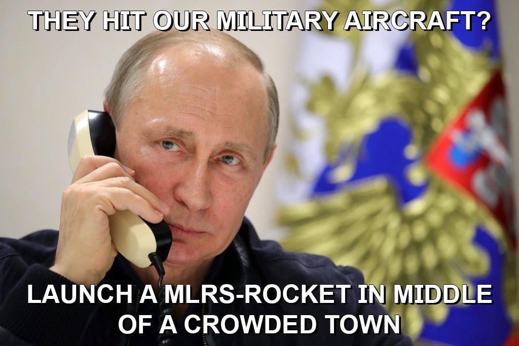 When you destroy their planes, it's terrorism; when they kill civilians, it's retaliation.