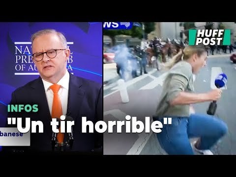 À Los Angeles, la police tire au flash-ball sur une journaliste et scandalise l’Australie - YouTube