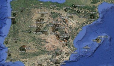 Muy Interesante comparar las distancias con el mapa de la Península pero con ciudades Europeas,   ¡Nuestro Pais es Gigantesco y no lo creemos!