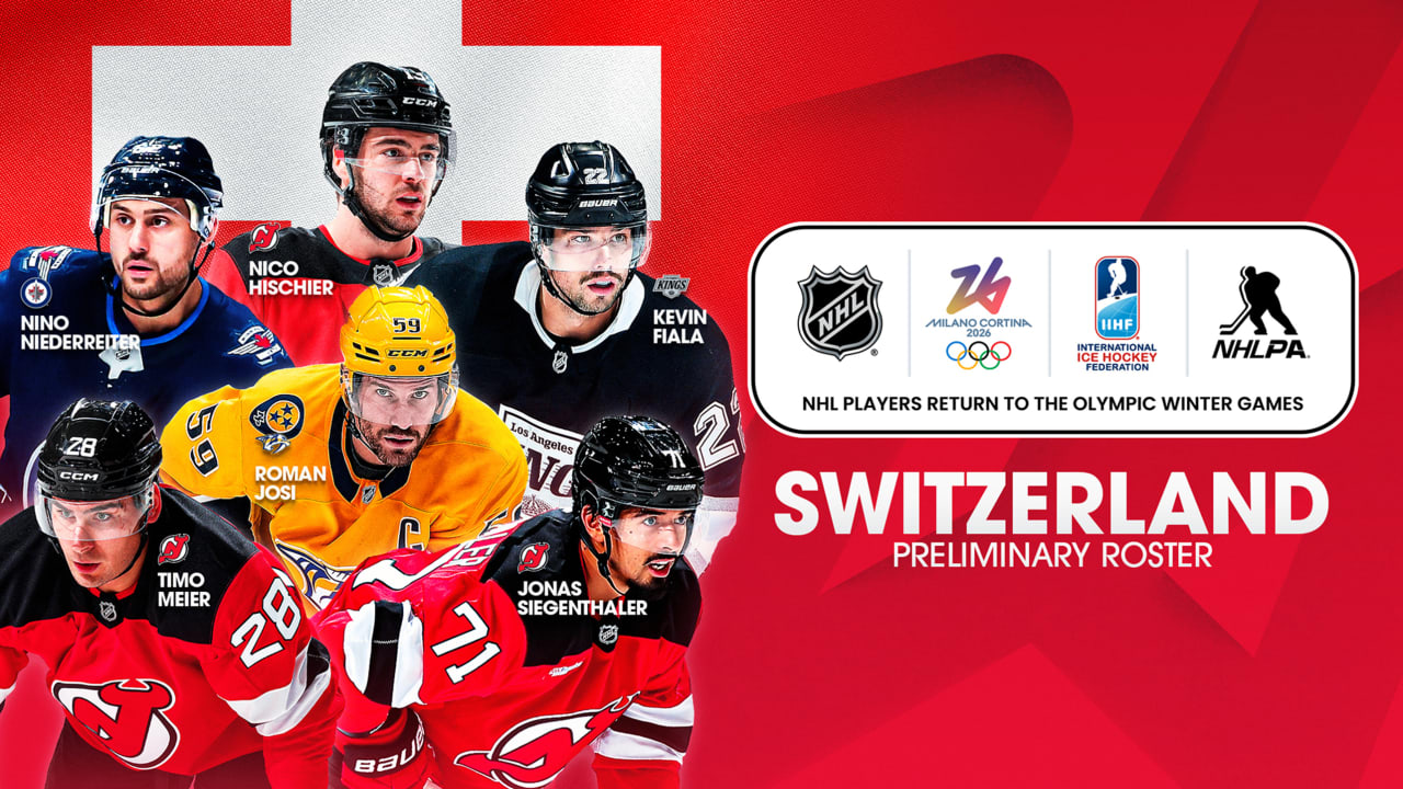 Switzerland names 1st 6 players to preliminary Olympics roster