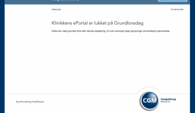 Når lægens e-portal holder fri på grundlovsdag...