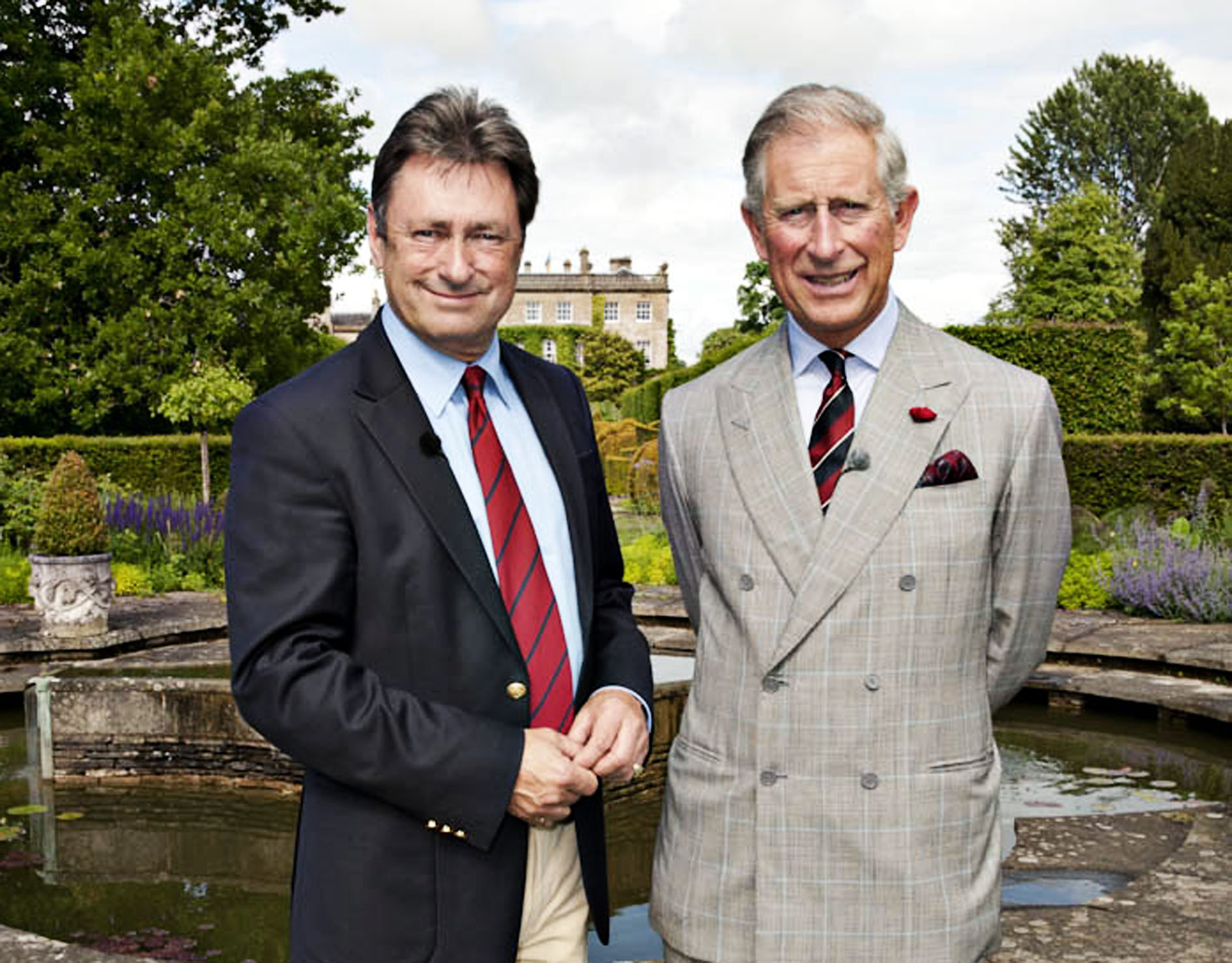 Alan Titchmarsh and Prince Charles at Highgrove.